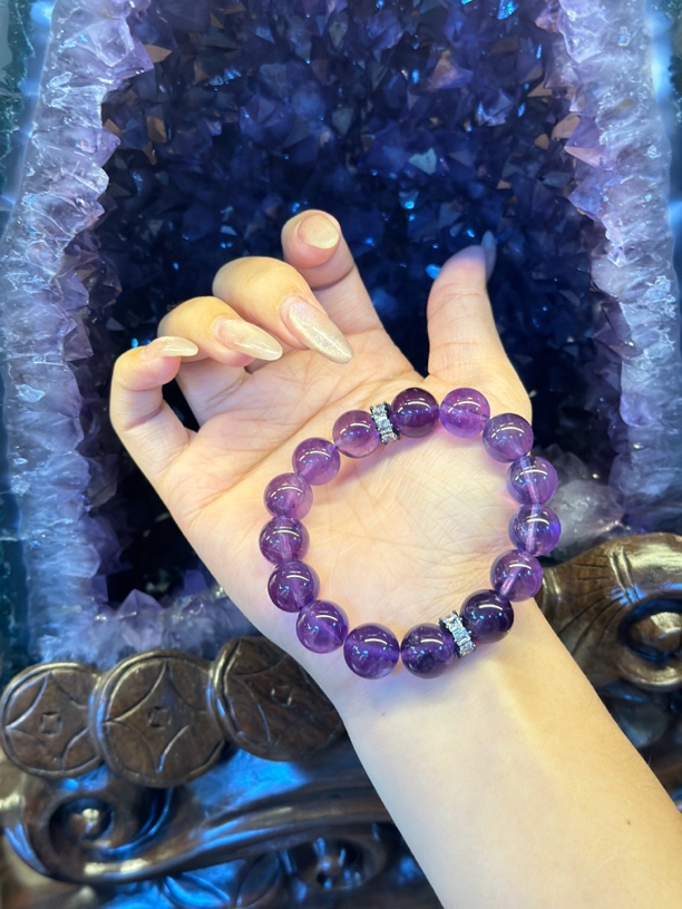 铜合金手链 「神秘乌拉圭」 乌拉圭紫水晶 多样性发一 颜色微差