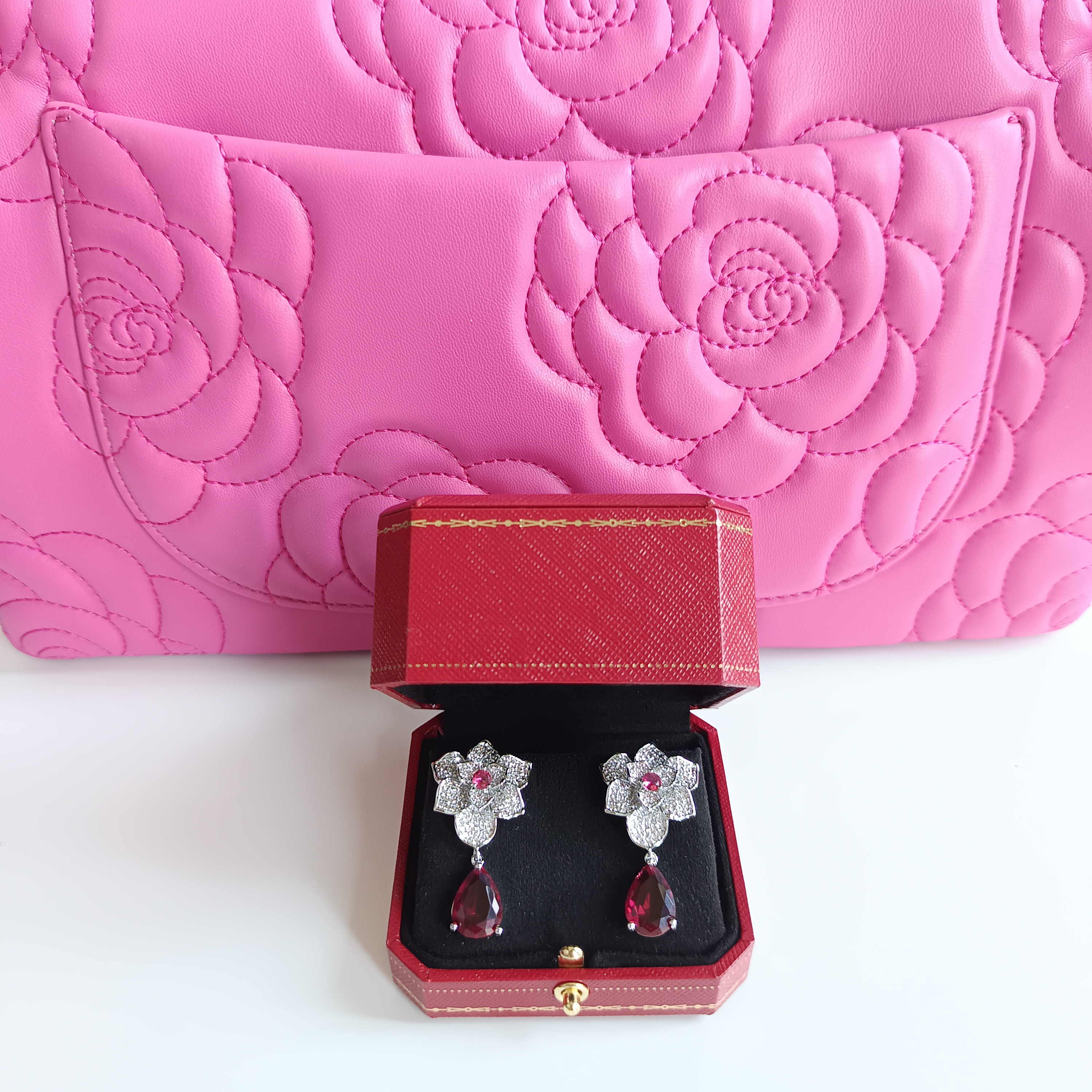 2939耳环--红--精工红耳环赠礼盒