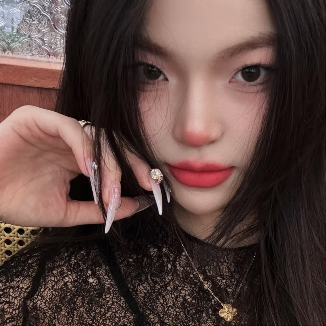 3242项链750黄金18K玫瑰金镶钻毛衣锁骨链