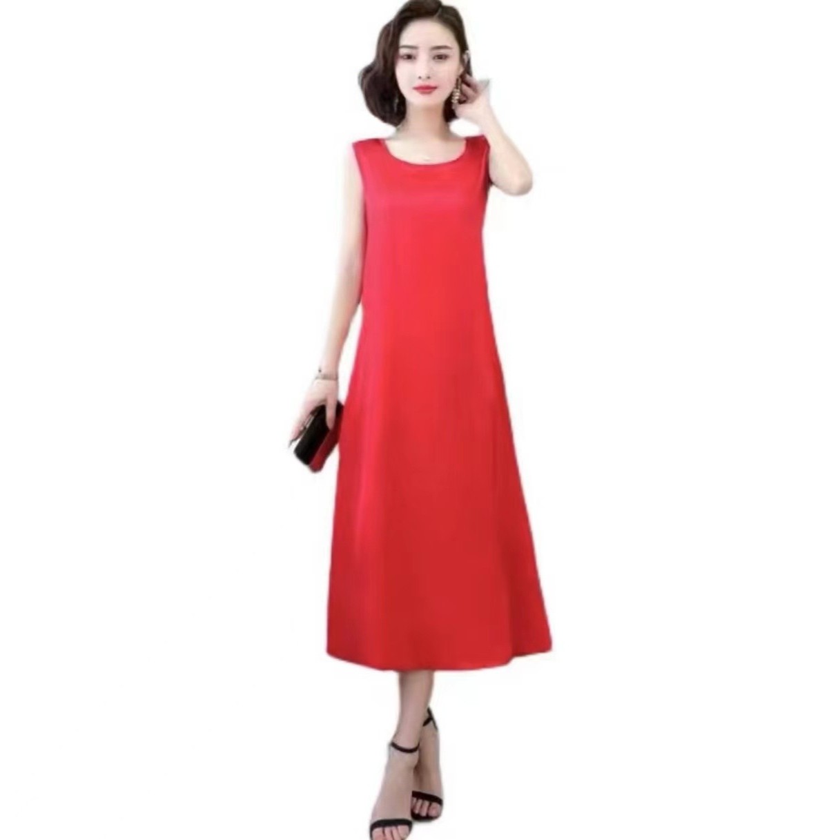 2025-1105新款气质百搭背心吊带裙