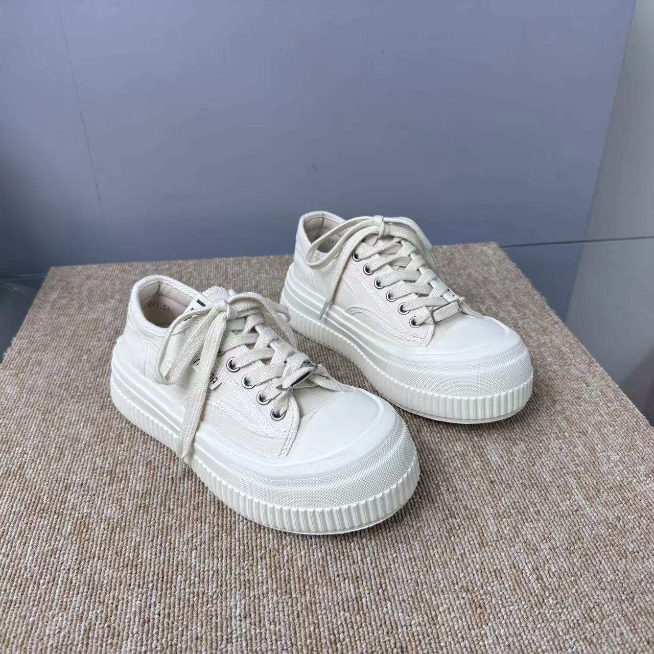 秋季新款时尚软底冷粘工艺低帮休闲鞋百搭韩版休闲鞋 X 检 57095