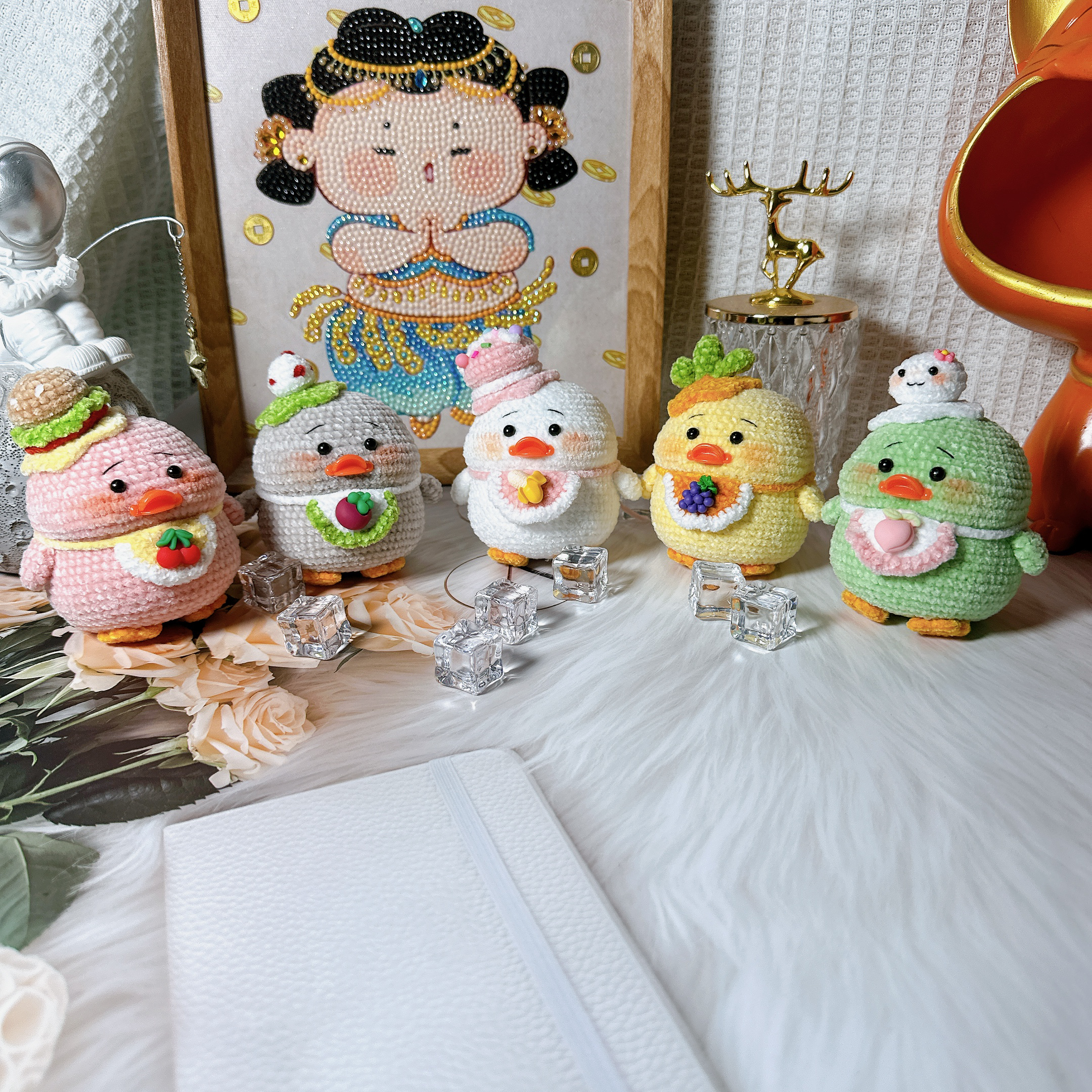 【南三暖手作】墩墩鸭毛线玩偶纯手工钩织创意卡通挂件摆件成品