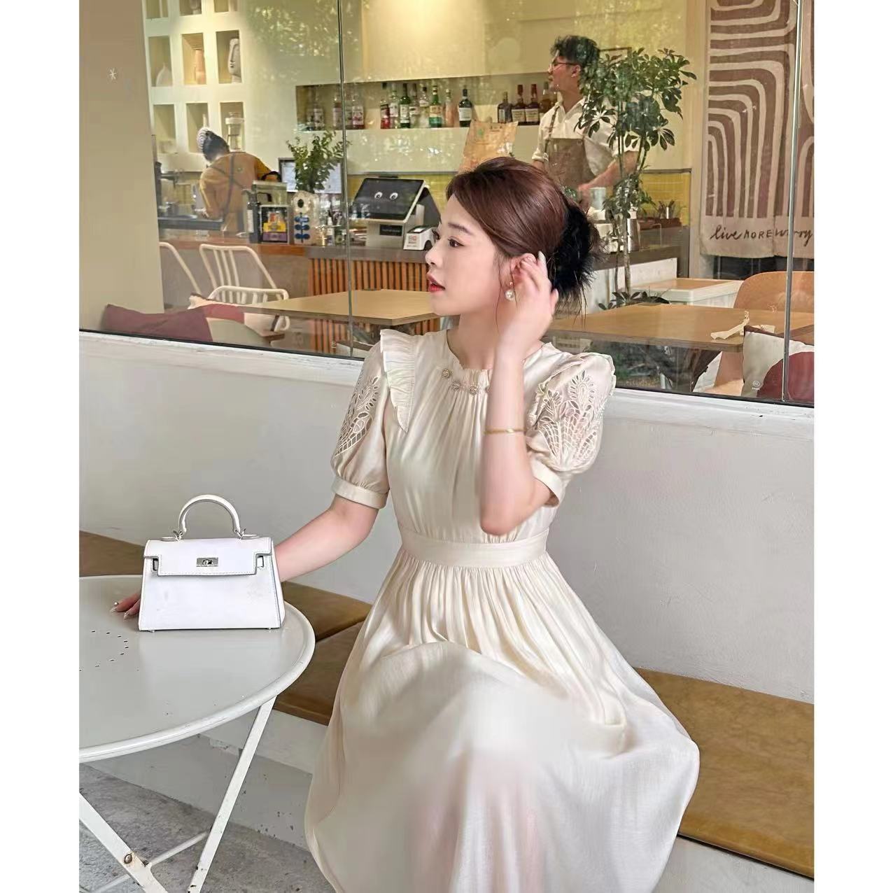 【琦琦】夏日清风 原创前后两穿气质显瘦连衣裙 XJ242L1137 