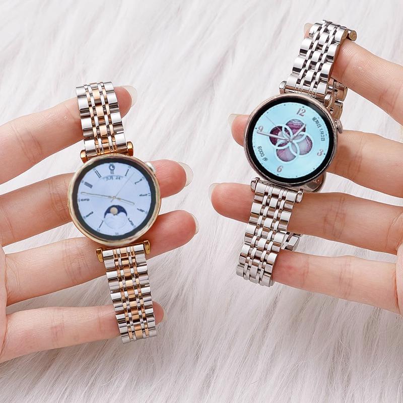 S/诗扬适用华为手表gt4表带gt3新款金属表带女款gt2不锈钢带watch