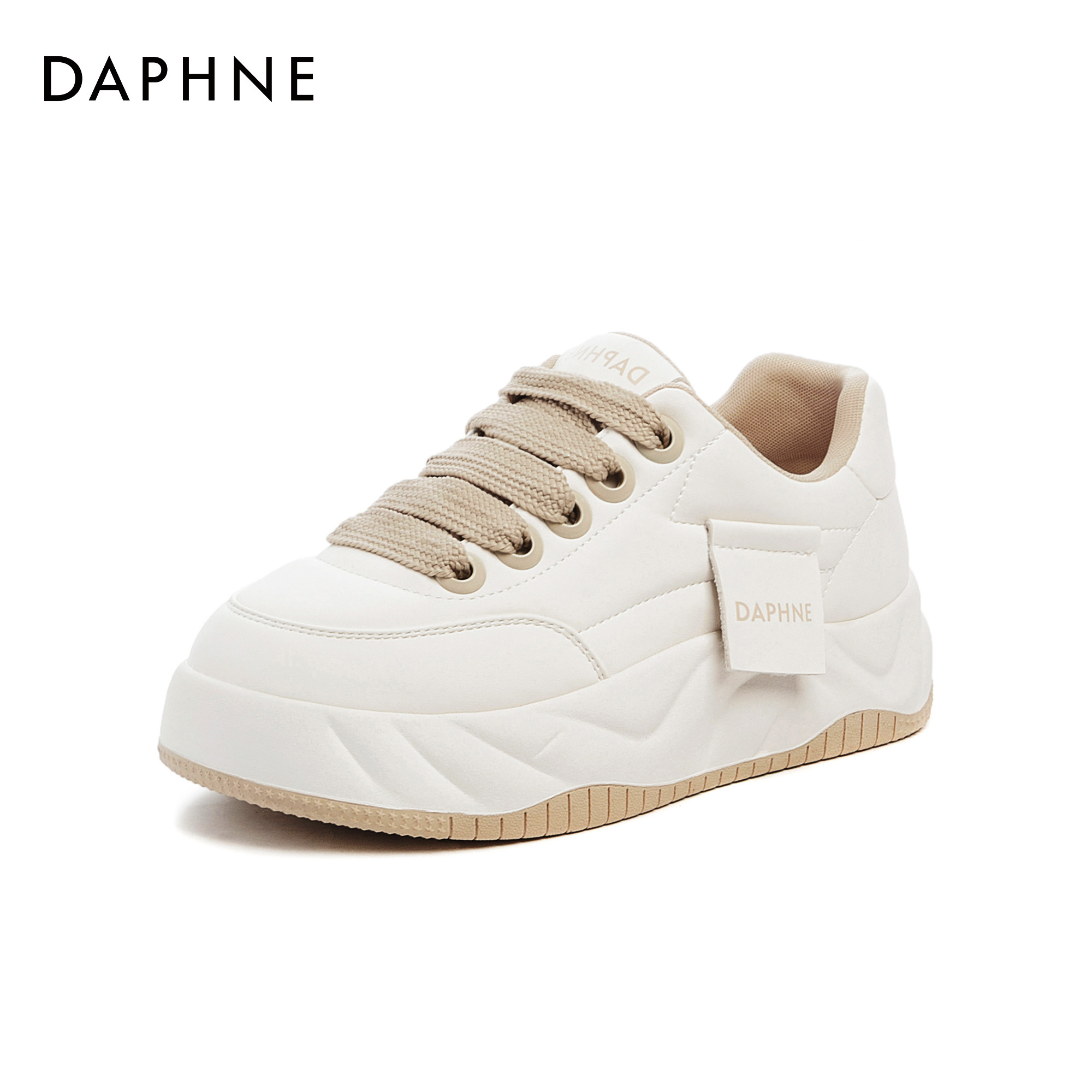 Daphne/达芙妮低帮鞋春季2024新款百搭时尚休闲低帮系带小众鞋X