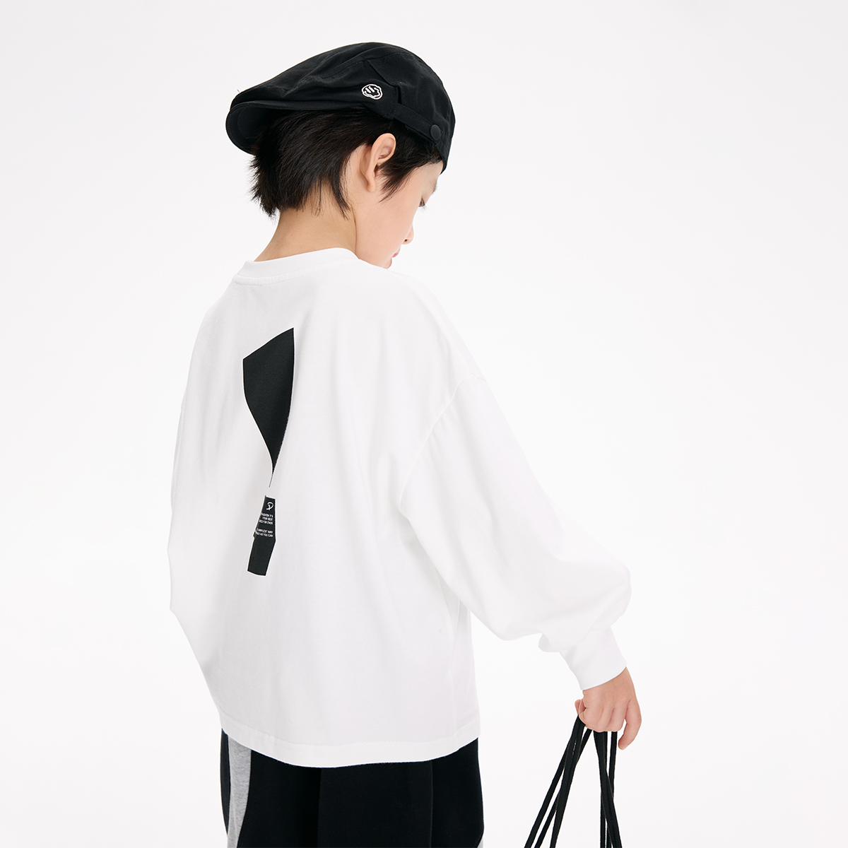 派町春秋装儿童韩版中大童个性感叹号印花休闲多色T恤WPW1021-WPP