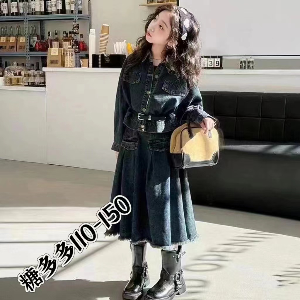 2025童装新款春秋款外套衬衣裙子衬衫T恤毛衣裤子牛仔裤外套