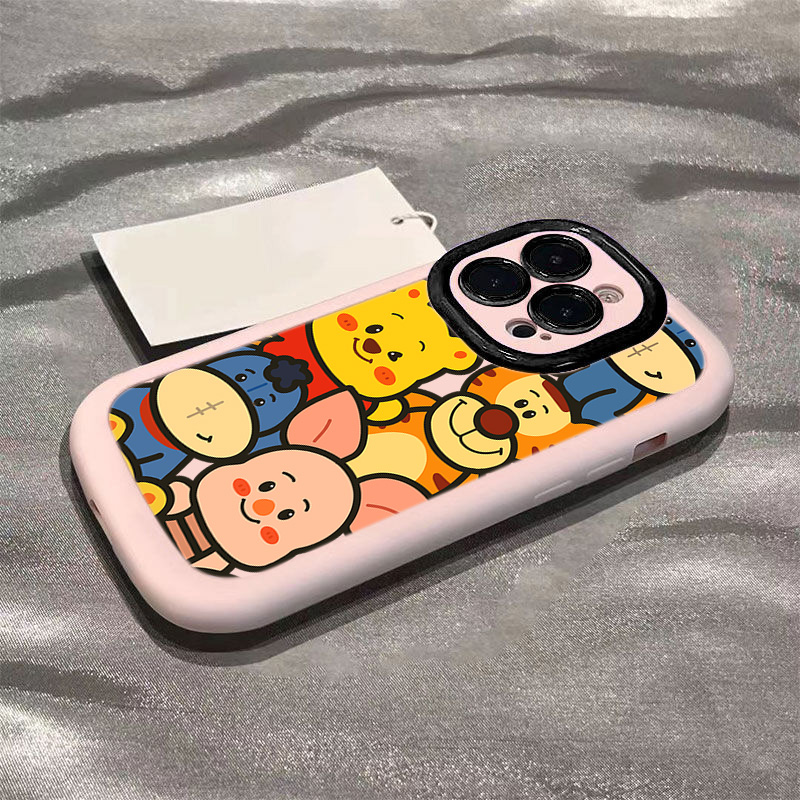可爱维尼熊苹果15promax手机壳14Pro创意13pro软壳12pro全包11p