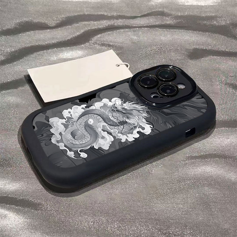 2024新年中国龙iPhone15ProMax手机壳14苹果13pro硅胶12p全包11软