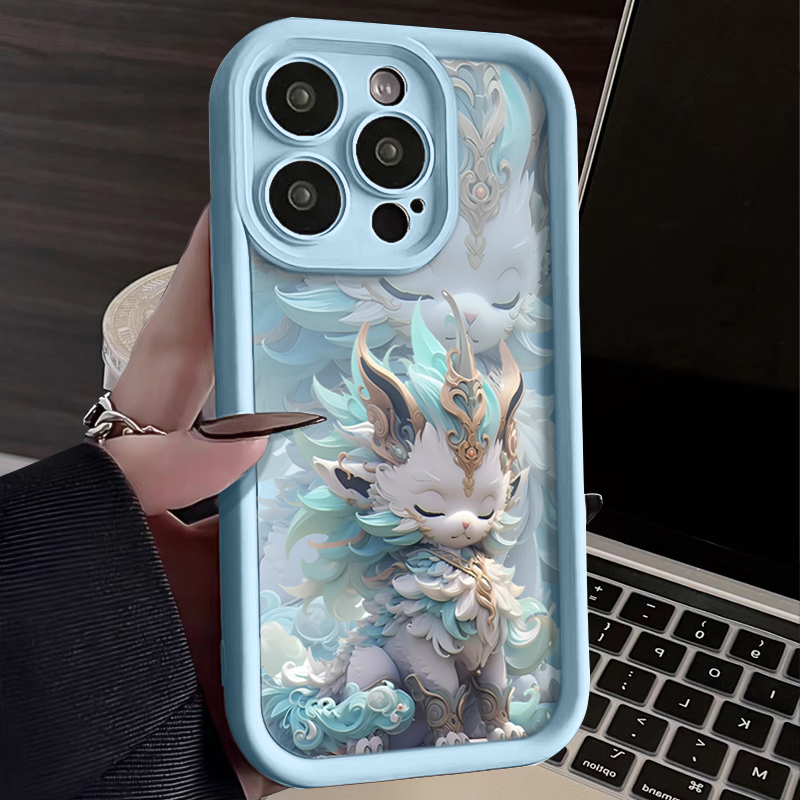 龙年吉祥苹果15promax手机壳iPhone14 13/12可爱11创意ins/xsxr