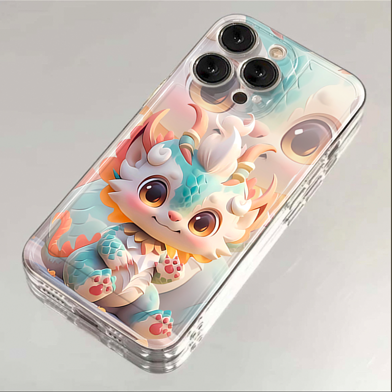 绿龙宝宝iphone15苹果手机壳14promax硅胶13pro透明12创意11新年