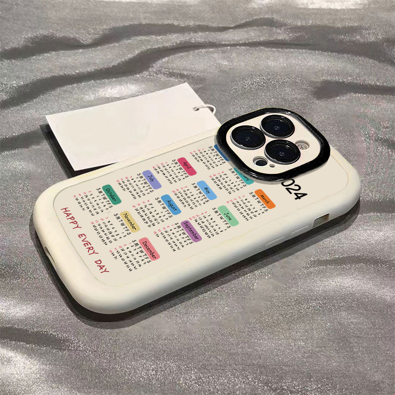 2024新年日历苹果14promax手机壳iphone15全包13硅胶13pro高级12p