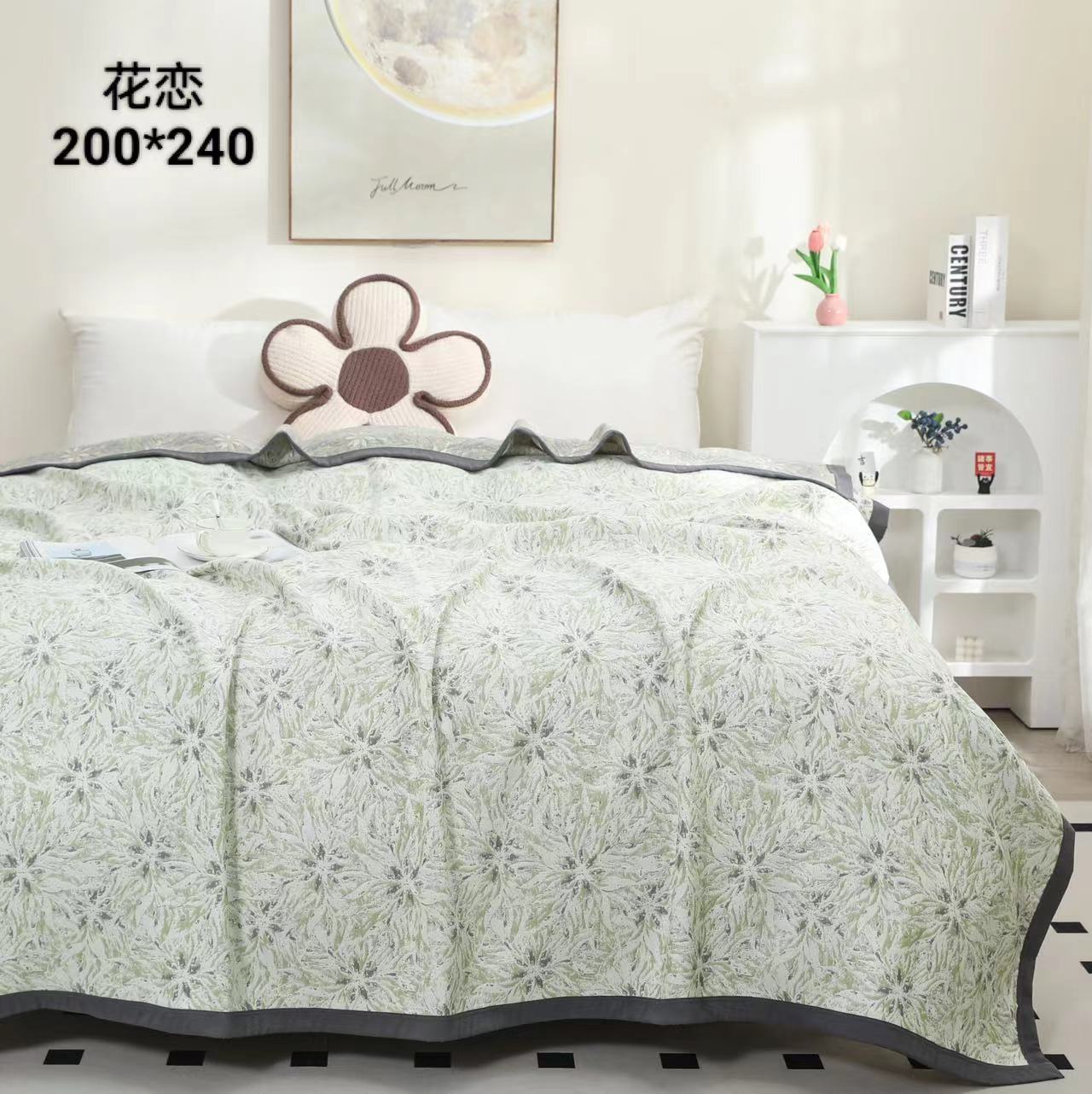 【花恋】 高端澳大利亚细绒棉亲肤加厚两用床盖可机洗2/2.3