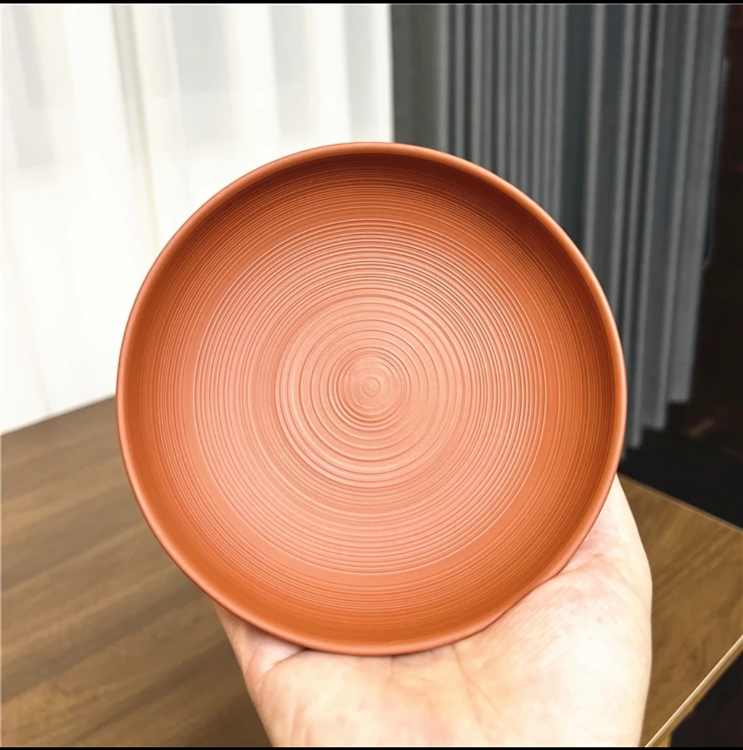 陶一茶器【朱泥千线纹壶托茶托杯托】紫砂壶托茶壶养壶垫配件茶杯垫