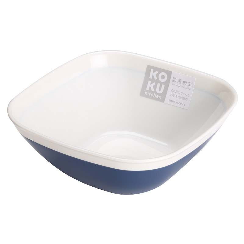 日本进口KOKU家用小碗创意加厚便携方形多功能