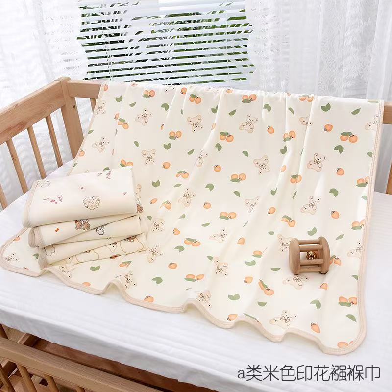 精梳A类产房包单亲肤保暖包边襁褓巾防惊跳针织包单