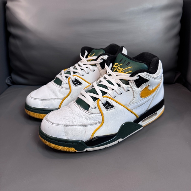 90新 NIKE/耐克 41码 airfly 白黄绿 无盒 橙色还行 球鞋