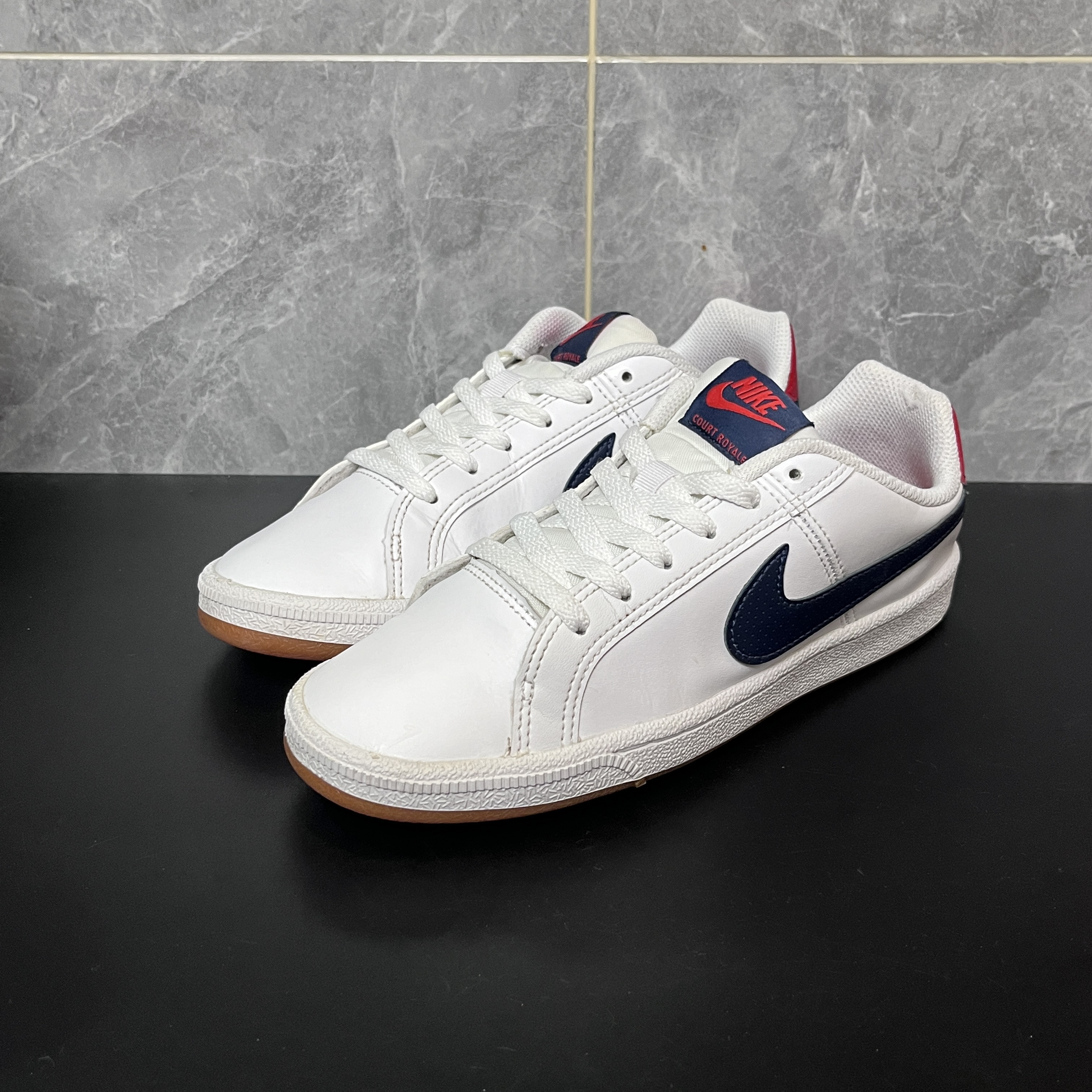 90新 NIKE/耐克 37.5码 nike板鞋 白红 无盒 橙色可以 球鞋