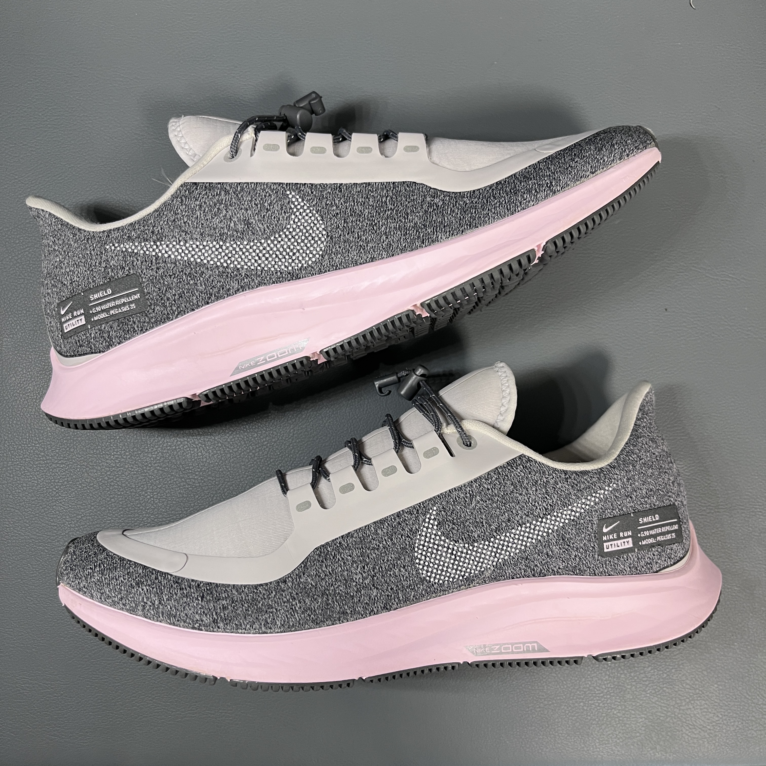 95新 NIKE/耐克 40码 飞马35 灰粉 无盒9新 配盒 跑步鞋