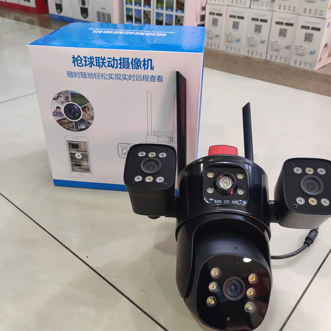 توك بار تور يوق يەدە ئىشلەيدۇ没网三镜头三画面摄像头超高清