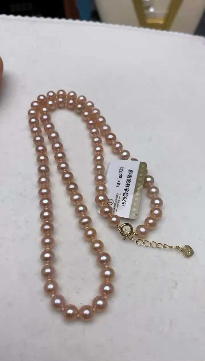 【闪购商品】淡水珍珠项链银S925镶嵌158