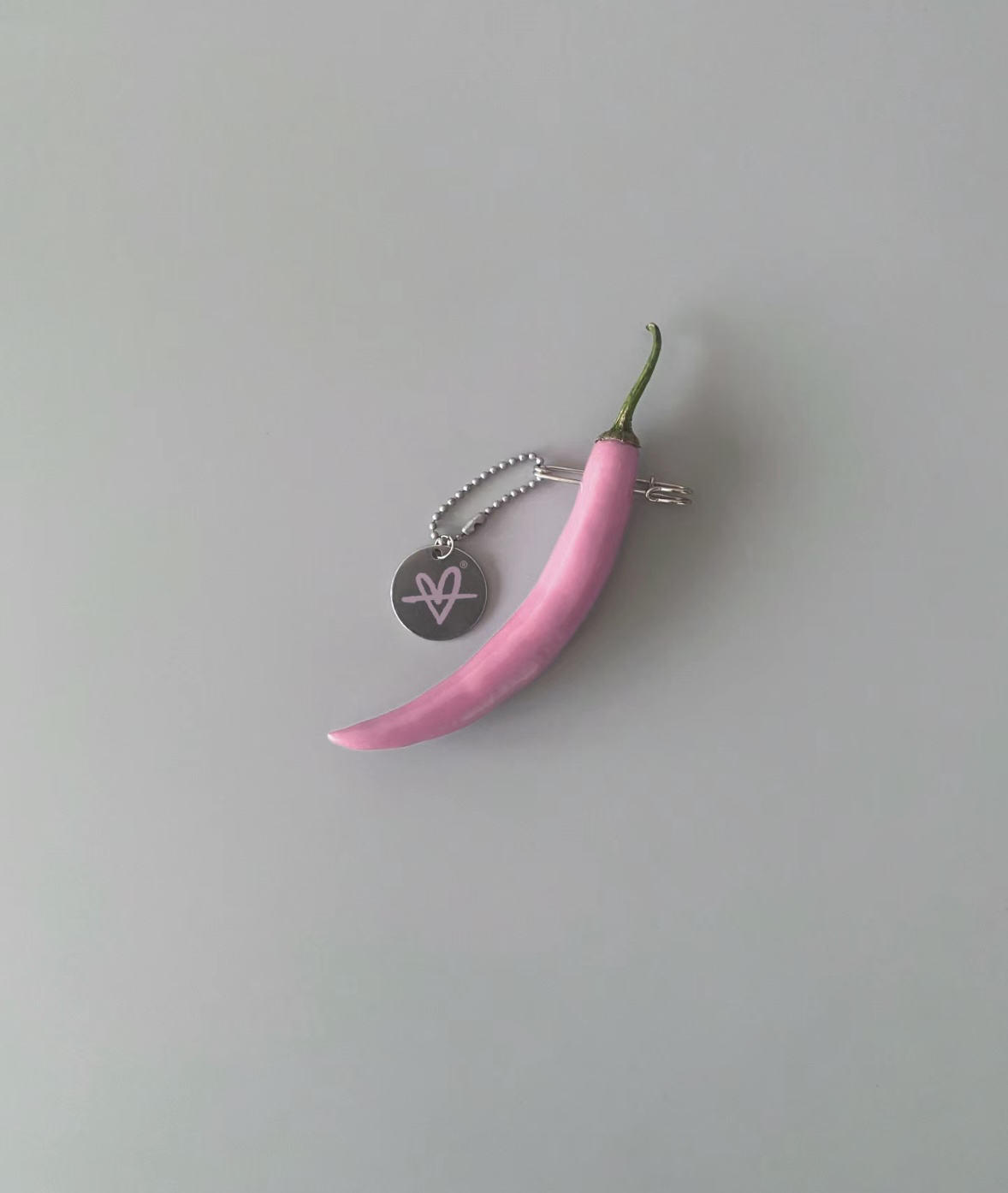 粉色简约设计包包挂件