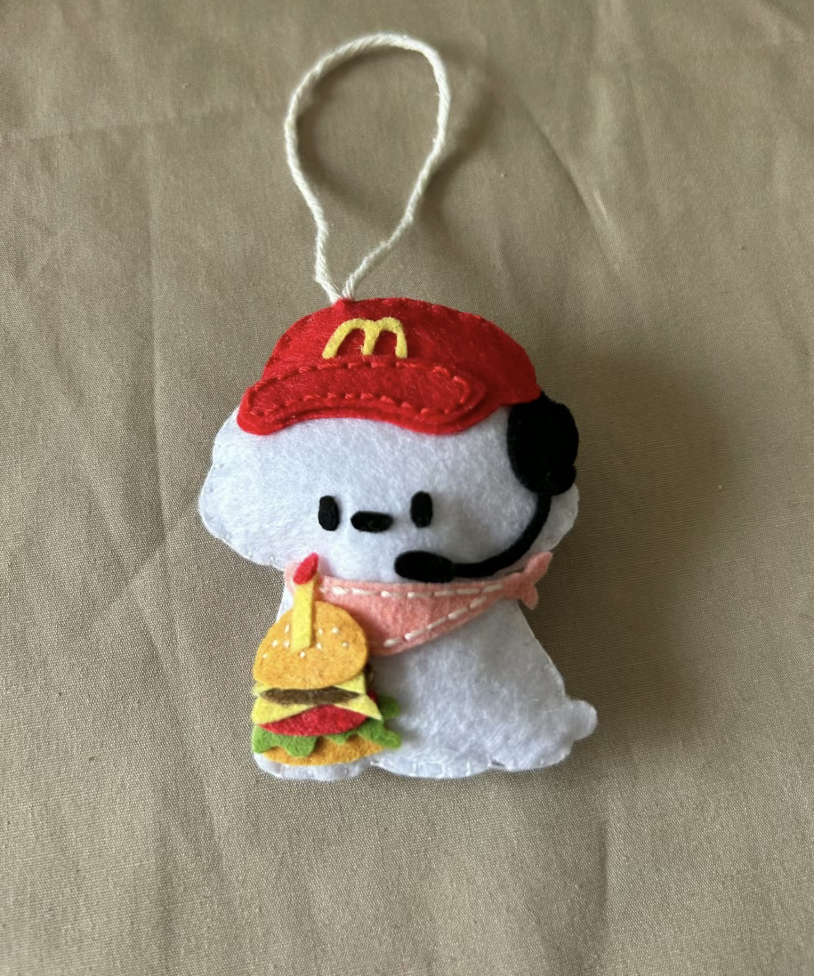 可爱手工小狗包包挂件