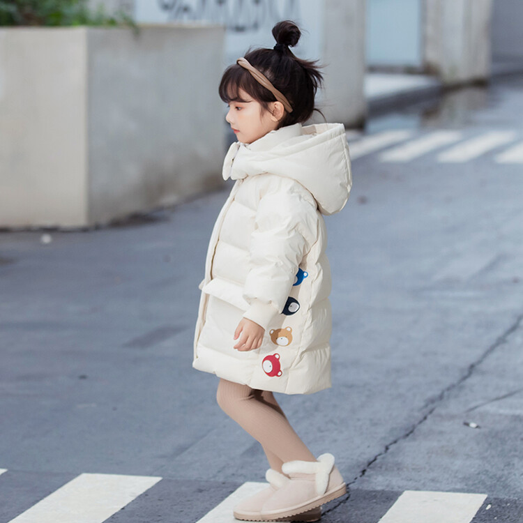女童冬季棉衣2023新款韩版儿童中长款棉服童装中大童女孩棉袄