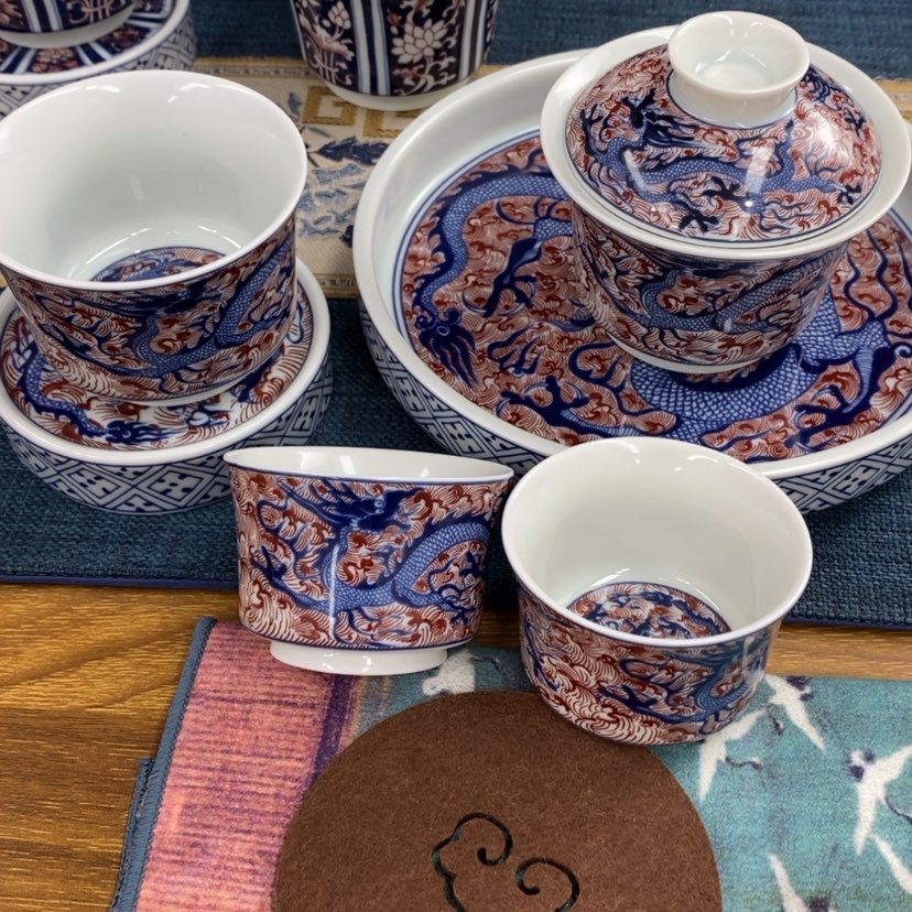 【闪购商品】陶瓷浮*四个客杯套
