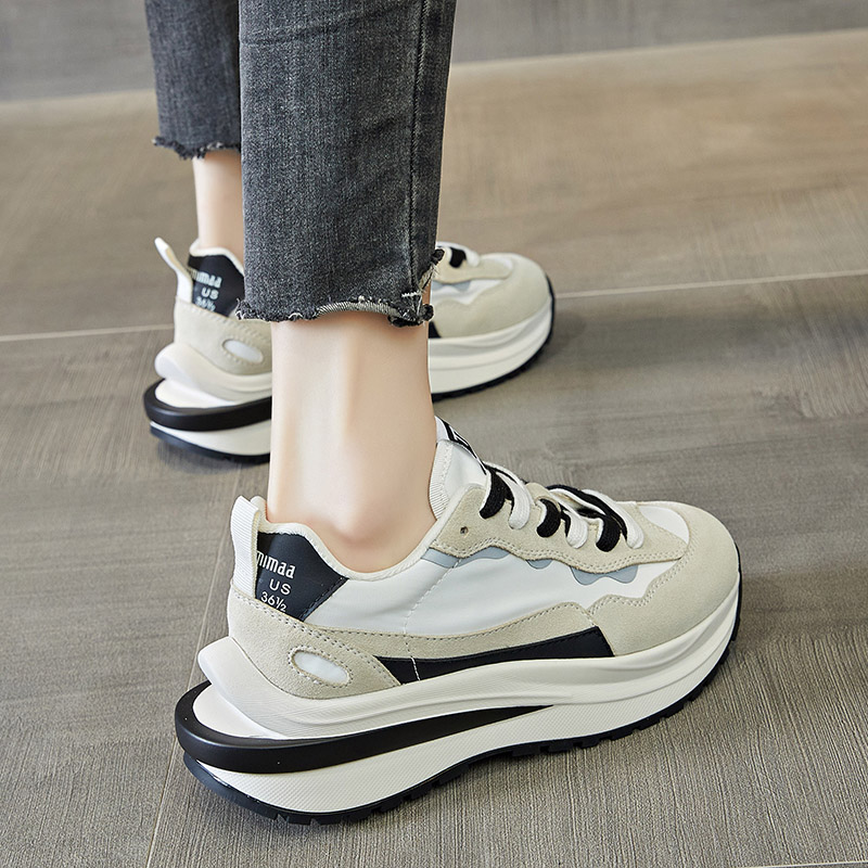 特步老爹鞋女2023年新款百搭女鞋爆款鞋子冬季加绒秋冬休闲运