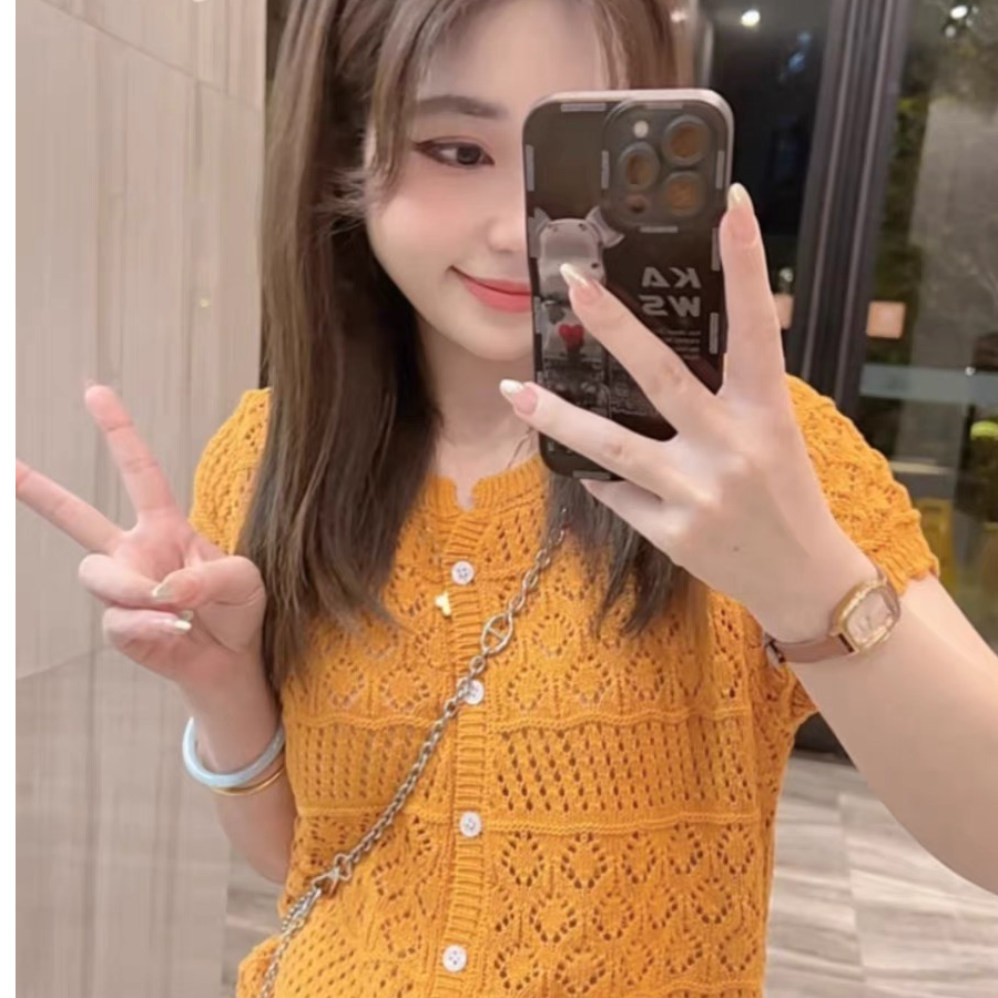 编号（100-200） 不规则2025年小个子短款针织上衣百搭显瘦高腰抽绳