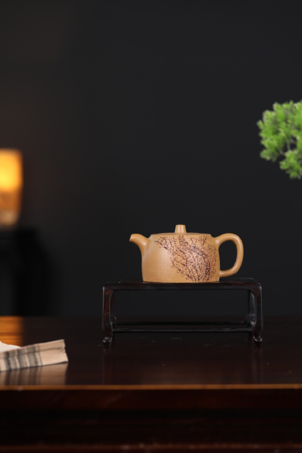 全手工0添加无调砂原矿黄金段 曼生井栏 220cc