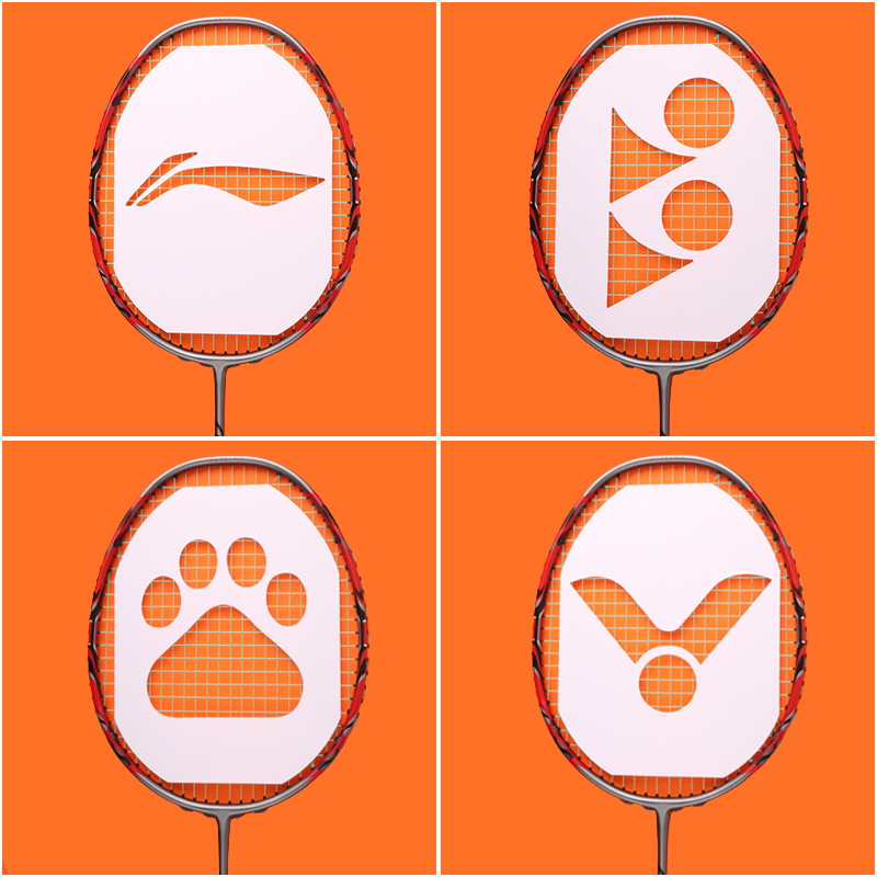 羽毛球拍网球拍logo板塑料标记板拓印板三大厂基尼太美