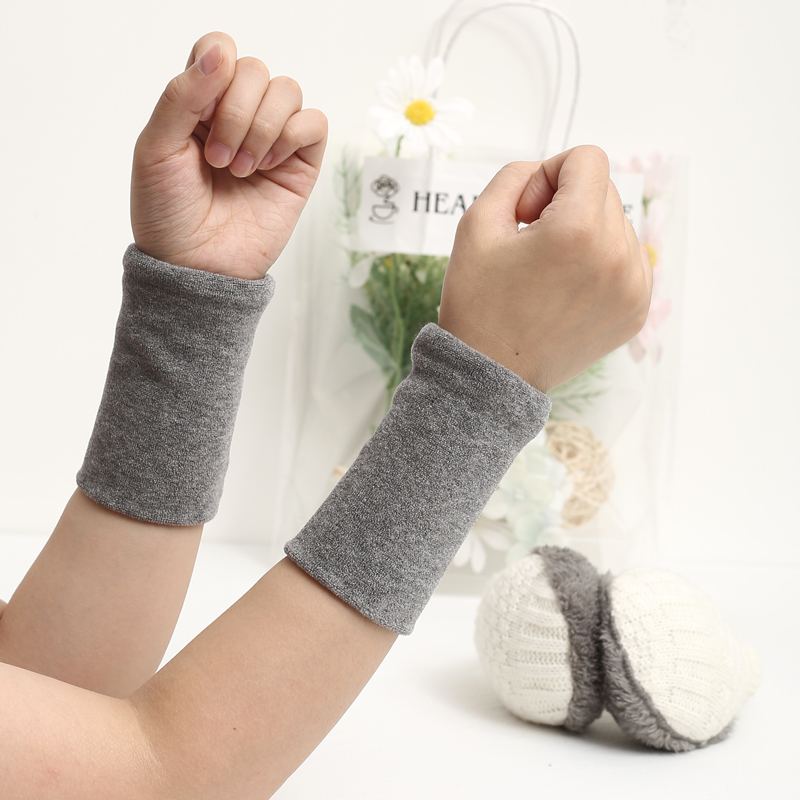 夕阳一刻厚款人棉护腕男冬季运动擦汗手腕护套女遮疤痕袖口假袖子