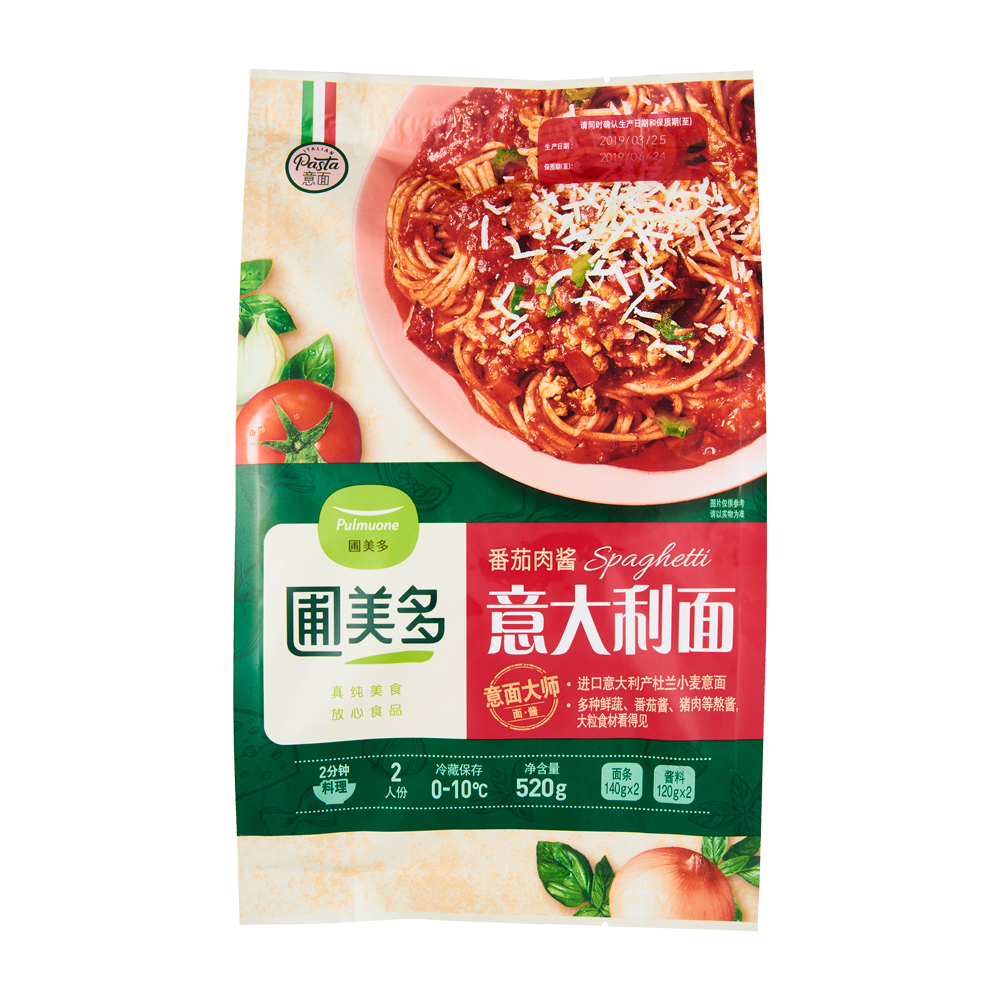 圃美多 番茄肉酱意大利面 520g