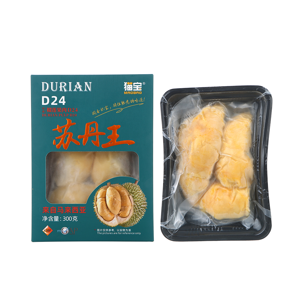 马来西亚D24苏丹王冷冻榴莲肉 300g