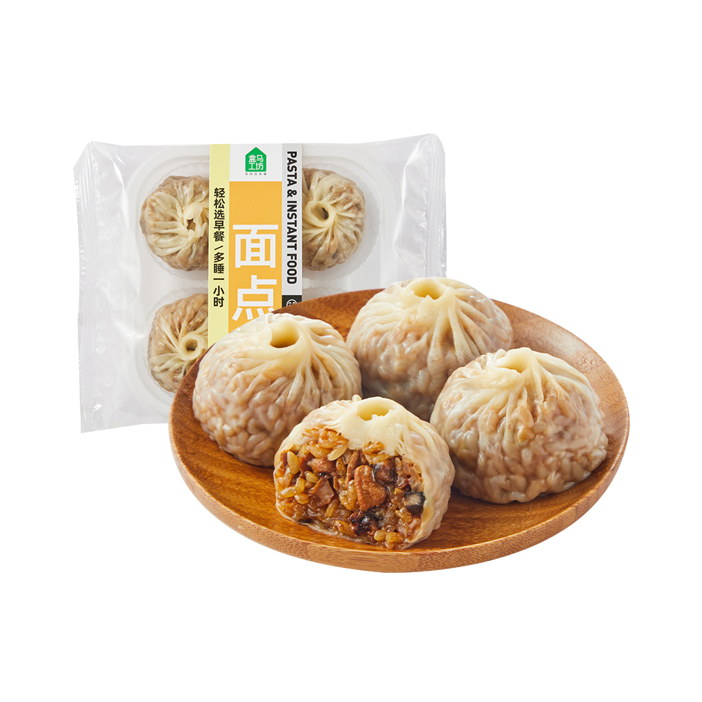 盒马工坊 猪肉笋丁纸皮烧麦 240g