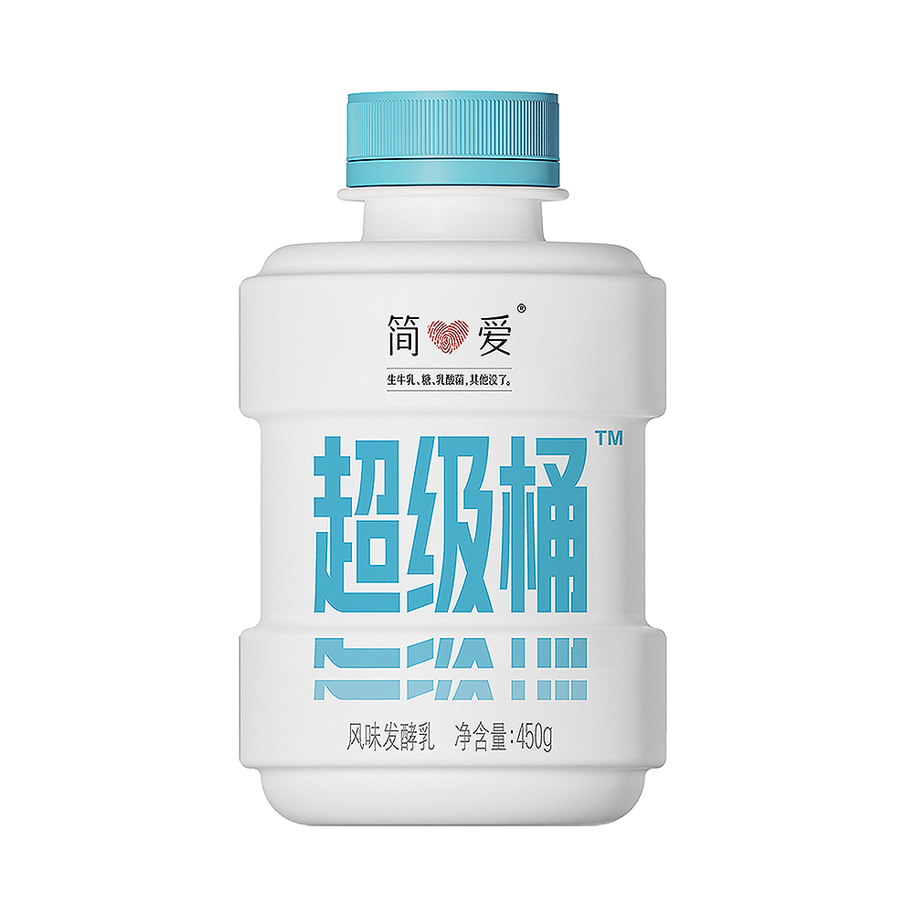 简爱 超级桶 风味发酵乳 450g