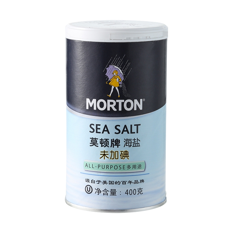 莫顿牌 未加碘海盐 400g