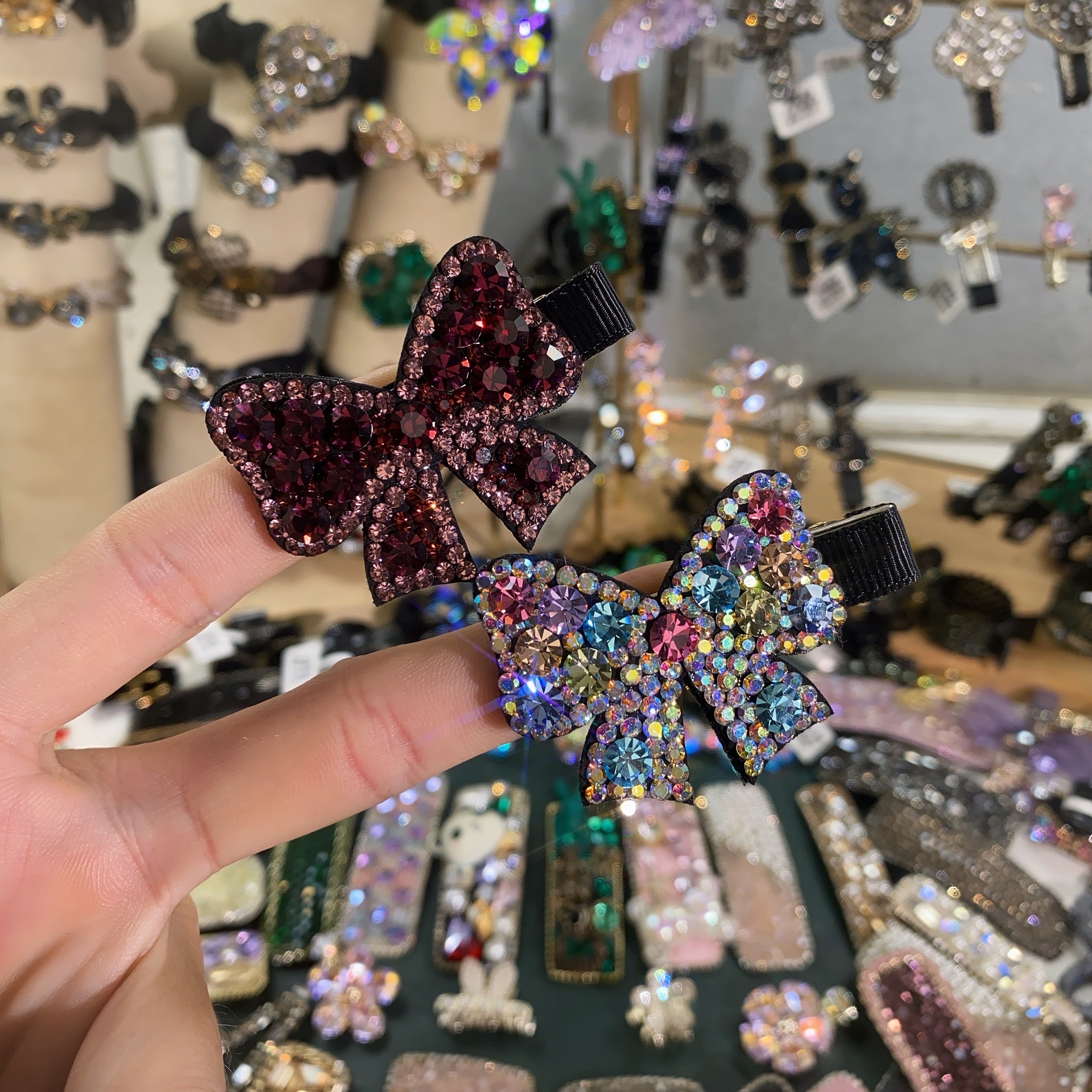 Y0118-高定-韩版-蝴蝶-领结-鸭嘴夹