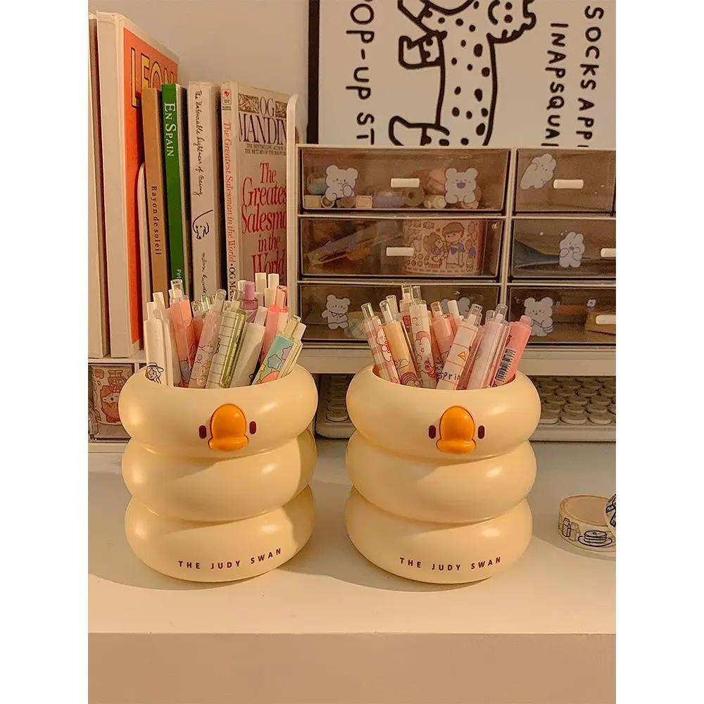 创意可爱笔筒学生儿童女孩桌面大容量卡通文具收纳盒办公室高颜值