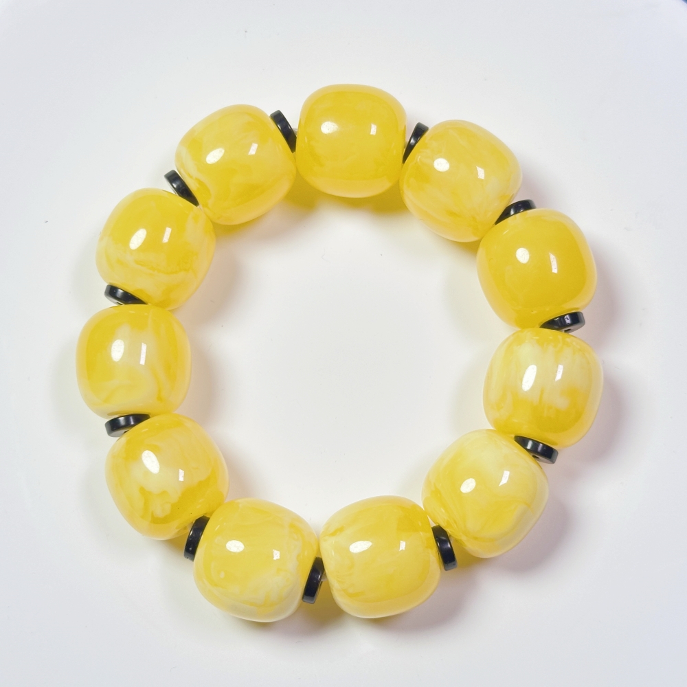 A32-DIY原创手作18MM桶珠新蜜手串