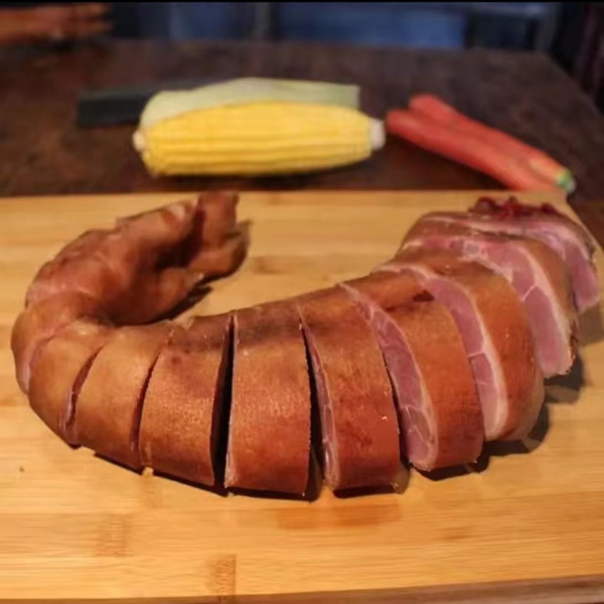 （腊猪蹄前脚2只）恩施农家传统工艺腌制柴火烟熏正宗腊猪脚