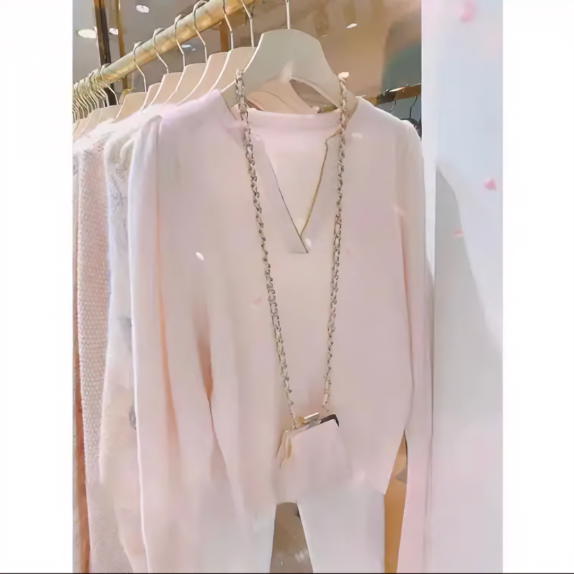 沐云精品秋冬大码气质卡通毛衣