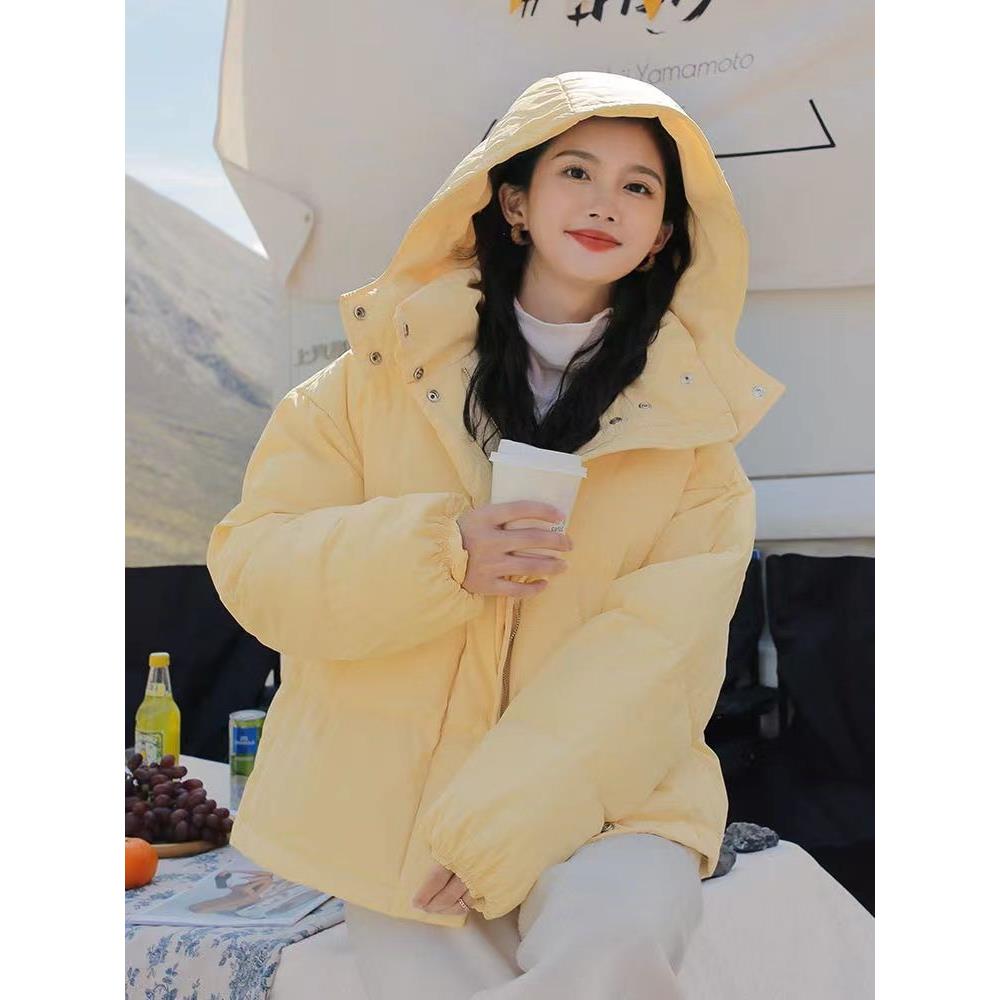 冬季奶呼呼短款羽绒羽绒服女2023年新款小个子奶黄包冬季外套加