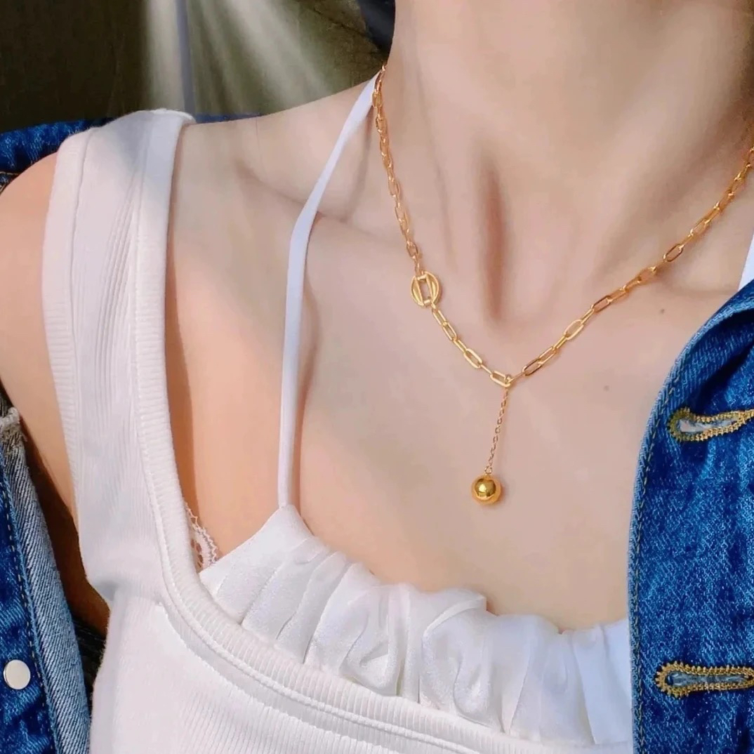 5G足金999时尚轻奢网红款有求必应套链