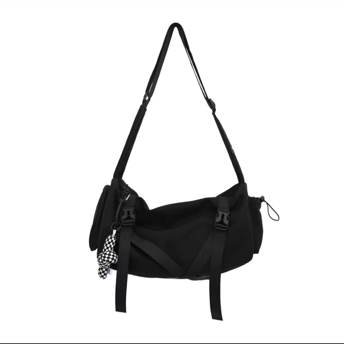 潮牌百搭大容量斜挎包情侣旅行挎包潮流