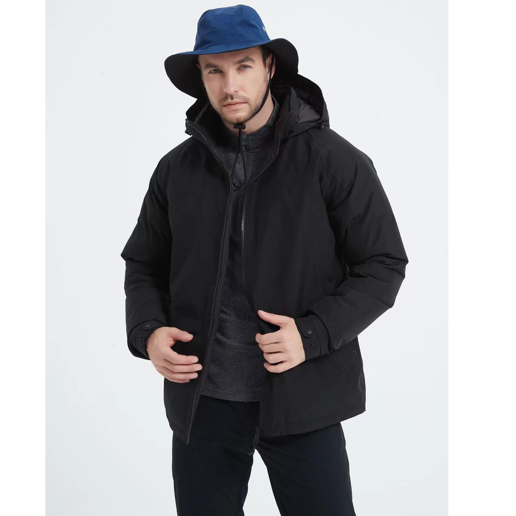 JORDON桥登0719GORE-TEX男款防风防水鹅绒服冬季保暖鹅绒服