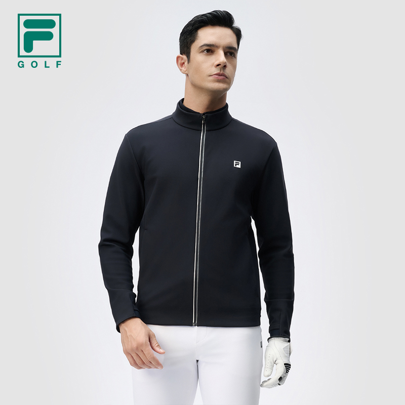 Fila/斐乐男子【高尔夫加绒运动外套】春季立领简约长袖A11M445501F