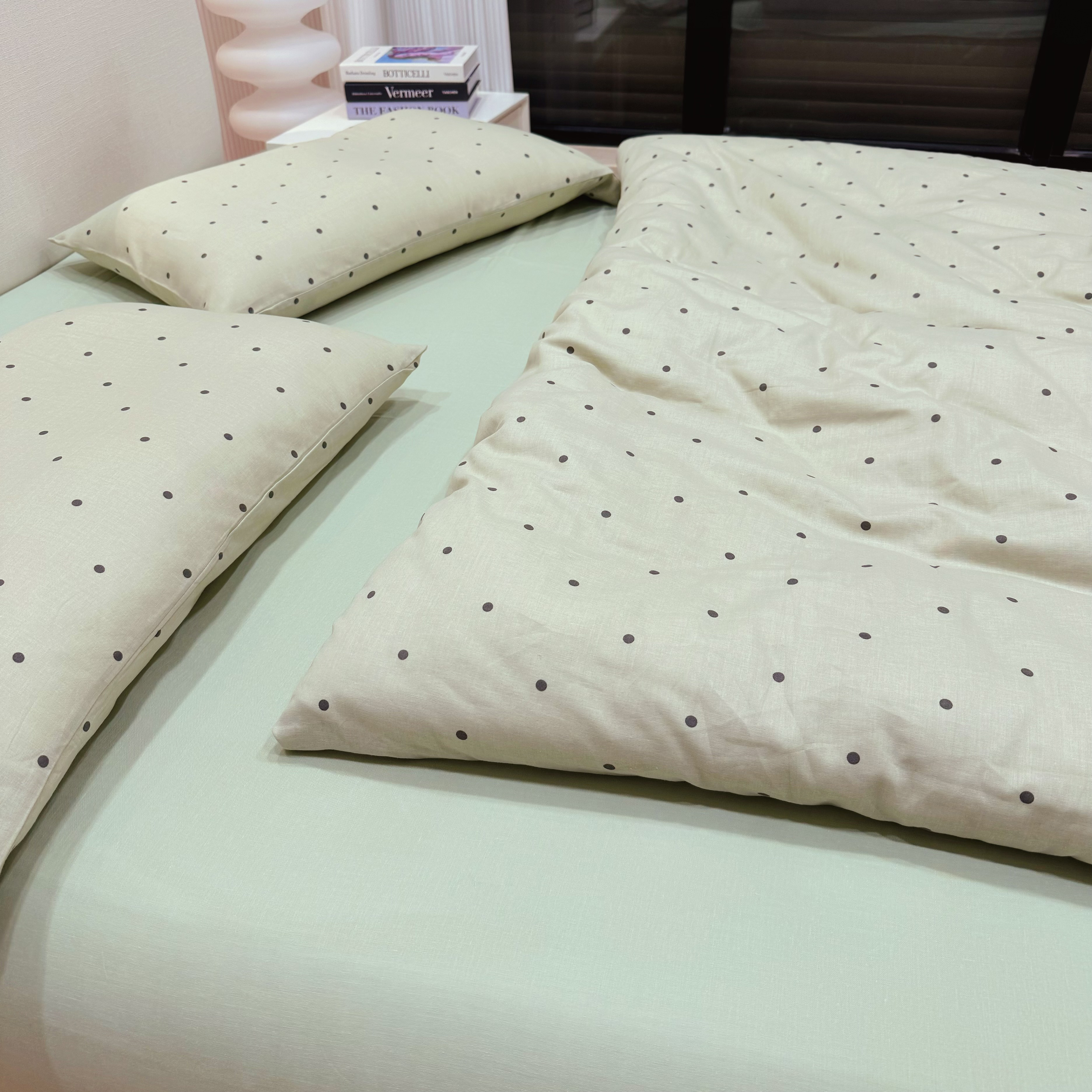 海盐拿铁全棉A类双层纱四件套纯棉小碎花双人1.8m床上被套床单